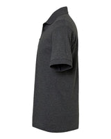 Gildan 8800 Dark Heather polo - Sleeve and side view