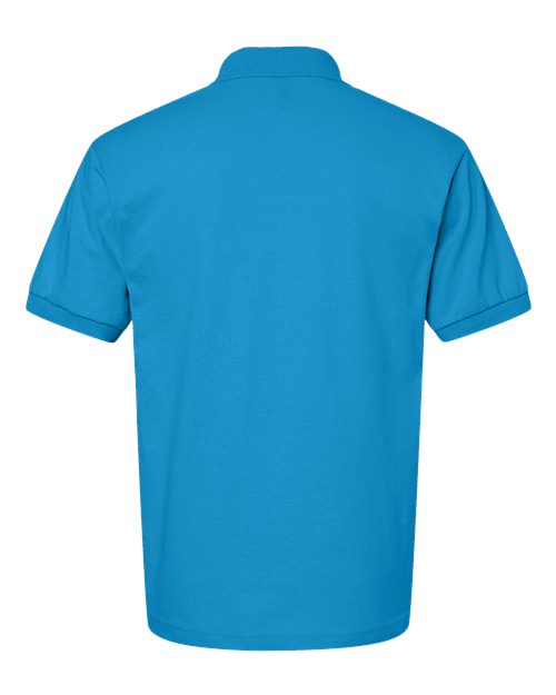 Gildan 8800 Sapphire polo - Back view