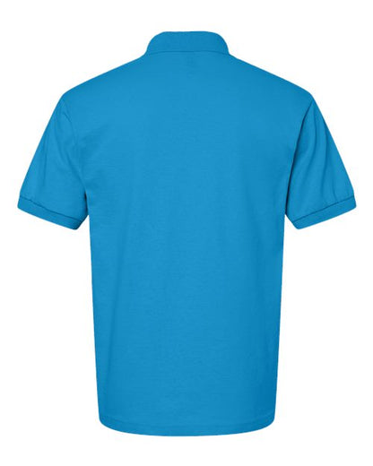Gildan 8800 Sapphire polo - Back view