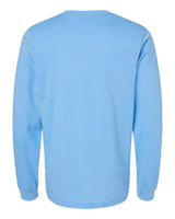 BELLA+CANVAS 3501 Carolina Blue - back, blank shirt
