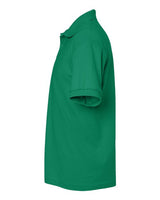 Gildan 8800 Kelly Green polo - Sleeve and side view