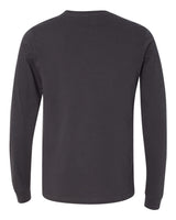 BELLA+CANVAS 3501 Dark Grey - back, blank shirt