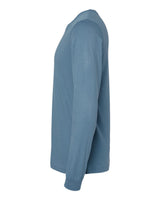 BELLA+CANVAS 3501 Steel Blue - side, blank shirt