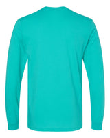 BELLA+CANVAS 3501 Teal - back, blank shirt