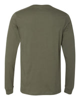 BELLA+CANVAS 3501 Military Green - back, blank shirt