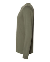 BELLA+CANVAS 3501 Military Green - side, blank shirt