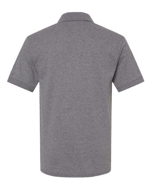 Gildan 8800 Graphite Heather polo - Back view