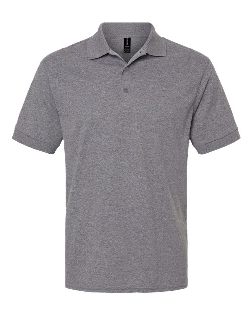 Gildan 8800 Graphite Heather polo - Front view