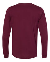 BELLA+CANVAS 3501 Maroon - back, blank shirt