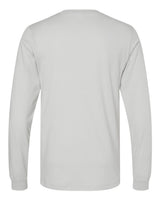 BELLA+CANVAS 3501 Silver - back, blank shirt