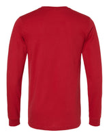 BELLA+CANVAS 3501 Canvas Red - back, blank shirt