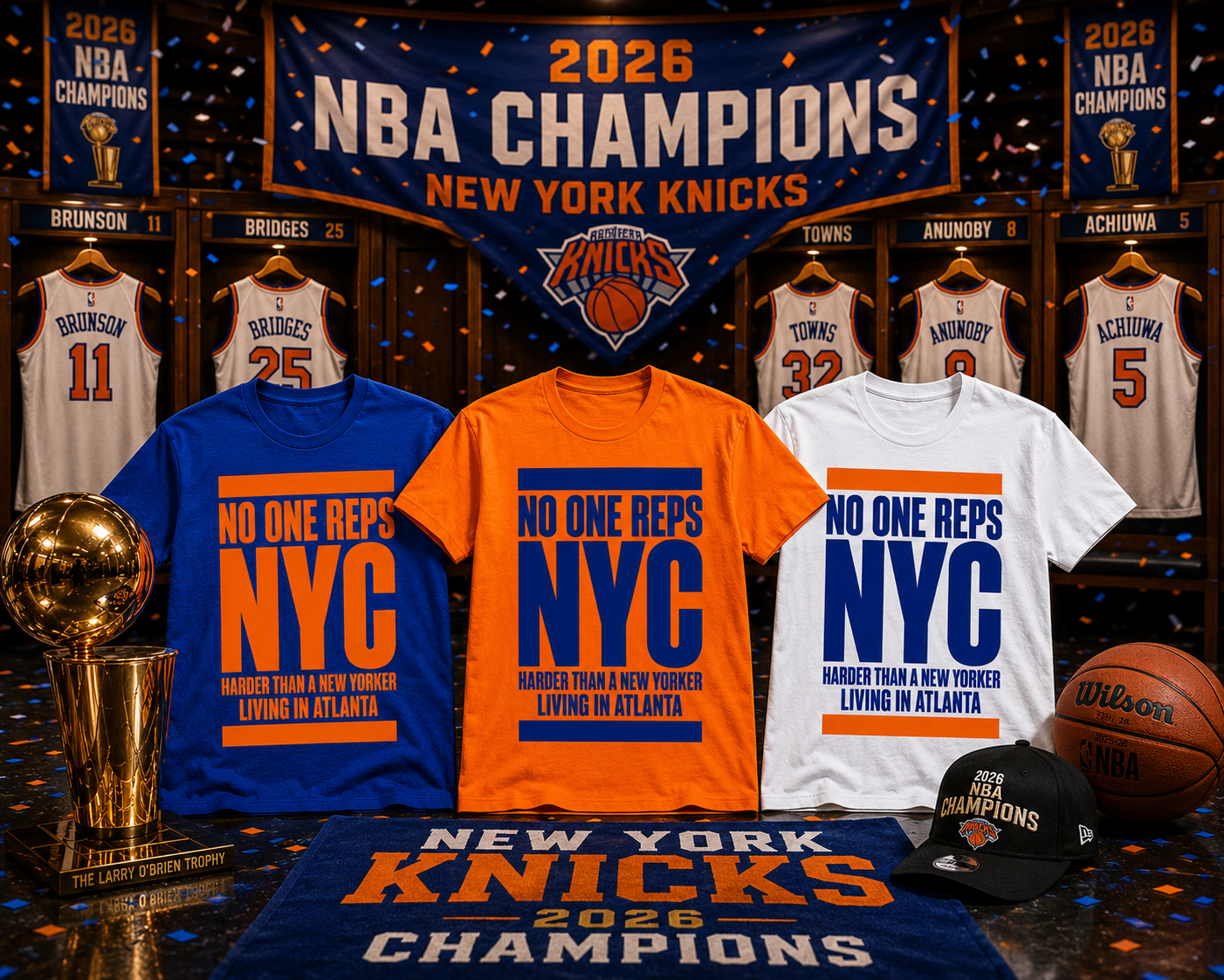 No One Reps NYC Harder Than A New Yorker Living In Atlanta Championship Tee