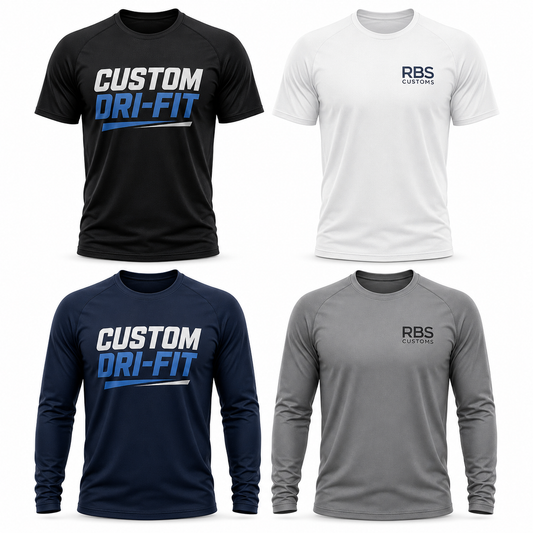 Custom Dri-Fit Shirts – DTF or Embroidery