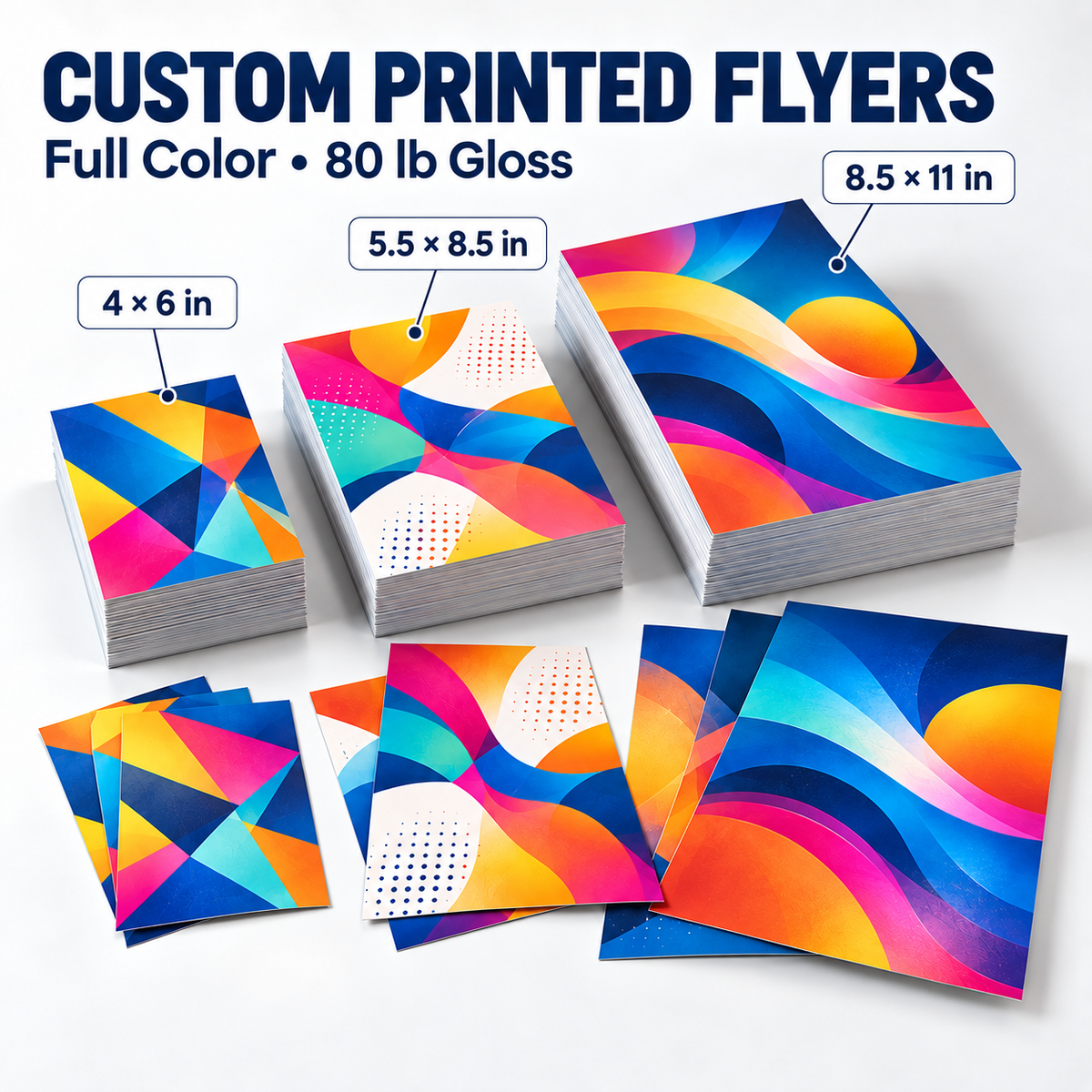 Custom Printed Flyers - Full Color | 80 lb Gloss